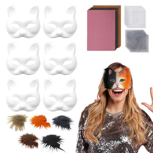 Kit masque visage de chat accessoires de déguisement enfants pour cosplay Noël