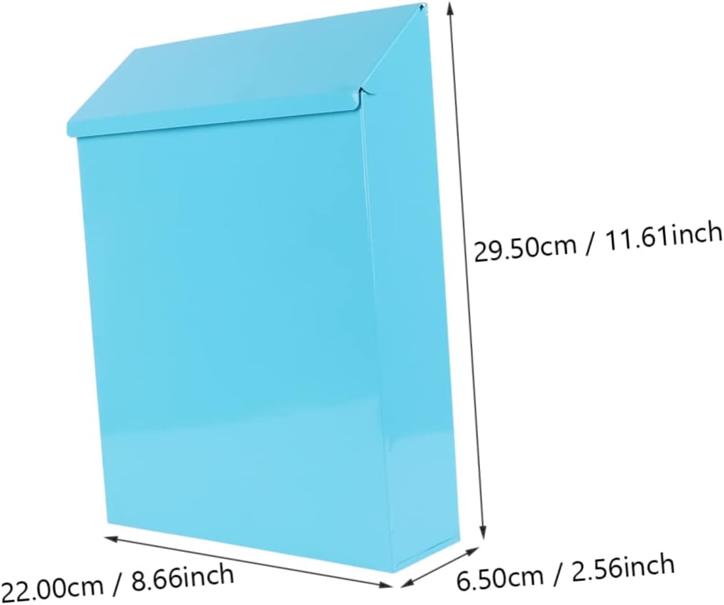 COHEALI Household Letter Box Letter Suggestion Case Iron Mailbox Post Mailbox Capacity