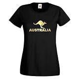 australien shirt kinder Hochwertig bedrucktes Damen T-Shirt mit witzigem frechem Spruch oder coolem Motiv.