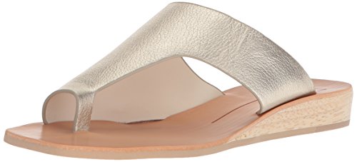Dolce Vita Women's HAZLE Slide Sandal LT Gold Leather 6 M US