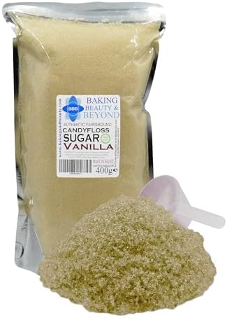 Baking Beauty and Beyond Premium Candy Floss Sugar 400g - Vanilla Flavour