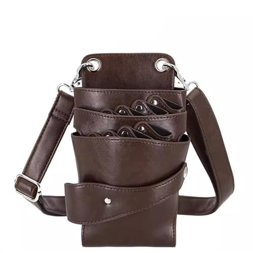 シザーケース 多機能電動バリカン ペット用バリカン ヘアサロン用 ヘアシザー ウエストバッグ 美容師 理容師 収納ケース ツールバッグ ヘアカット トリマー プロ用 大容量(Color 4)