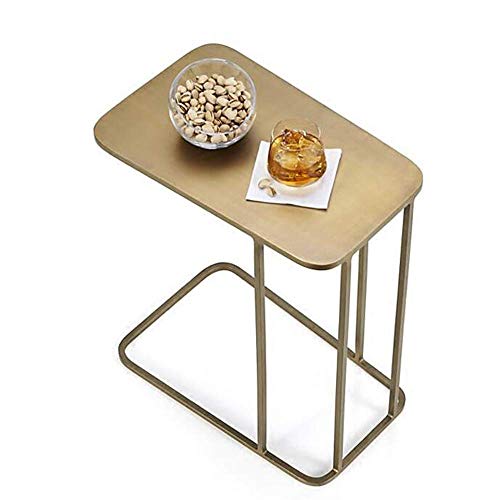 ZXYY Oderne Schmiedeeisen Einfache Couchtisch Wohnzimmer Sofa Beistelltisch Schlafzimmer Seitenschra