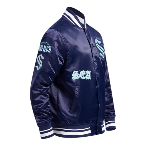 Image of Pro Standard Mens NHL Old English Satin Jacket