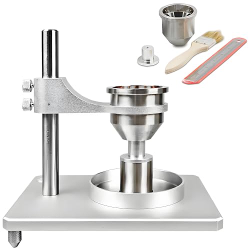 Probador de fluidez de polvos industriales Brass con embudos de 2,5 y 5 mm 2