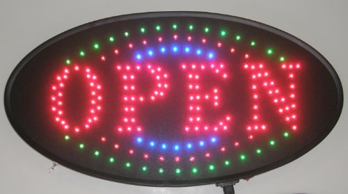LED Neon Light Open Sign with Animation On/Off and Power On/Off Two Switchs for Business by 'E Onsale' RS161
