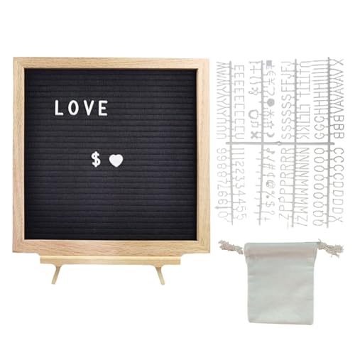 Tableau à Lettres en Bois Noble | Panneau Ardoise Haut de Gamme Bureau et Café