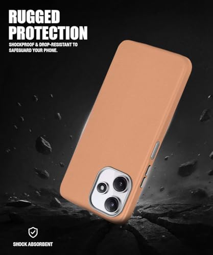 Image of WOW IMAGINE Back Cover for Mi Redmi 12 5G | Redmi 12 4G | Poco M6 Pro 5G | Ultra Slim Flexible Non-Slip Grip | Inner Fabric | Metal Camera Ring & Lightweight Soft Silicone Mobile Case - Tan Brown