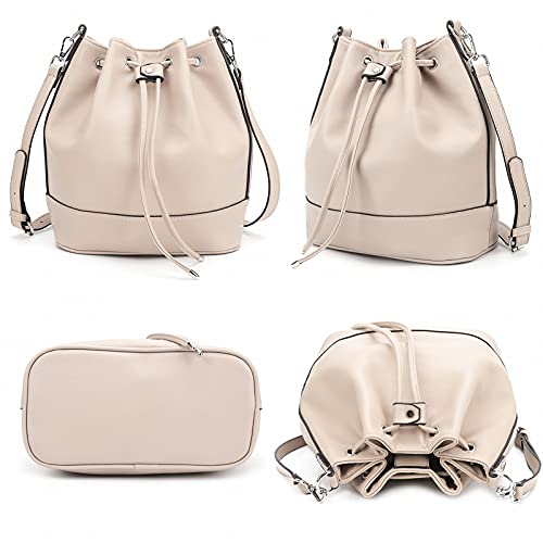 Image of AFKOMST Medium Bucket Bag for Women, Convertible Shoulder Crossbody Tote