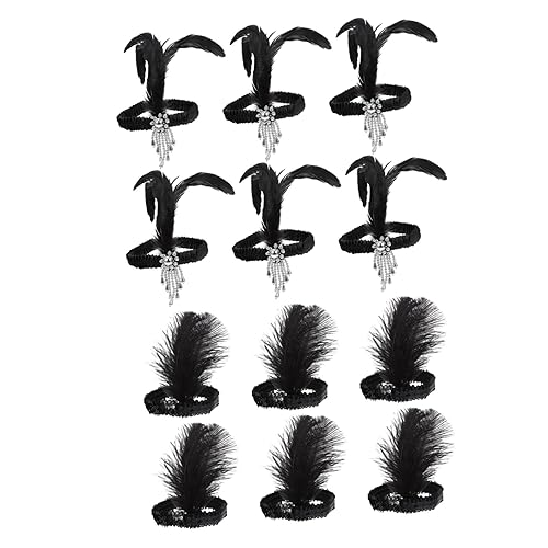 Bandeaux pour cheveux de fête noirs et brillants pour briller au carnaval
