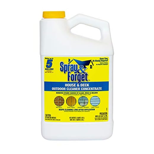 Spray & Forget SFDCH04 House & Deck Outdoor Cleaner Concentrate, 64 oz, White