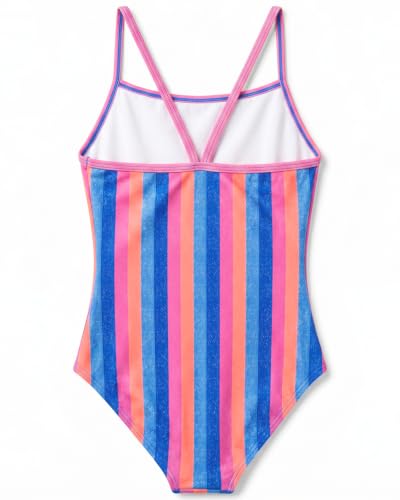 Image of weVSwe Baby Girl Swimsuit One Piece Swimsuit Cute Toddler Girls Sleeveless Bikini Kids 2-10 Years