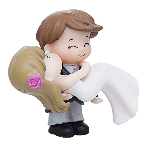 eCraftIndia Resin Handcrafted Bride Kissing Groom Romantic Couple Statue Decorative Showpiece| Valentine Gift for Girlfriend Boyfriend Husband Wife| Valentine Day Gifts| Valentine Day Decoration Items 6 41kNh48EVbL