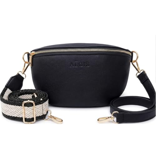 Image of Leather RFID Anti Theft Sling Bag for Women, Pickpocket Proof Travel Crossbody Bag, RFID Blocking Crossbody Purse for Women