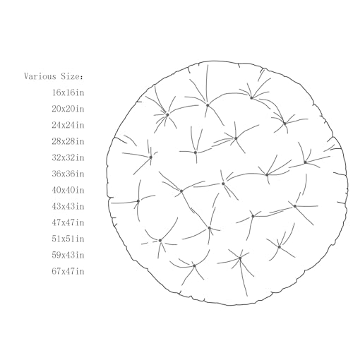 Cojín para Silla Colgante de macramé de 81 x 81 cm. Relleno de Esponja Buena Elasticidad. Suave y cómodo. Ideal para sillas Colgantes de Huevo, Interiores y Exteriores. IDE - imagen 2