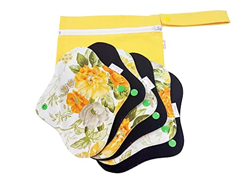 Lilind® Juego de 6 almohadillas de tela orgánicas de 24 cm Cover