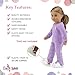 Emily Rose 18 Inch Doll Clothes 3-PC Pajamas PJs Outfit Sleep Bed Bedtime Set, Including Adorable Puppy Slippers | Gift Boxed! | 18
