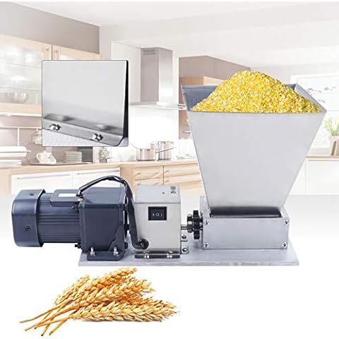 Grain Crusher Malzmühle Schrotmühle Elektrische Getreidemühle Malt Mill Verstellbare Schrotmühle Getreidemühle Cover