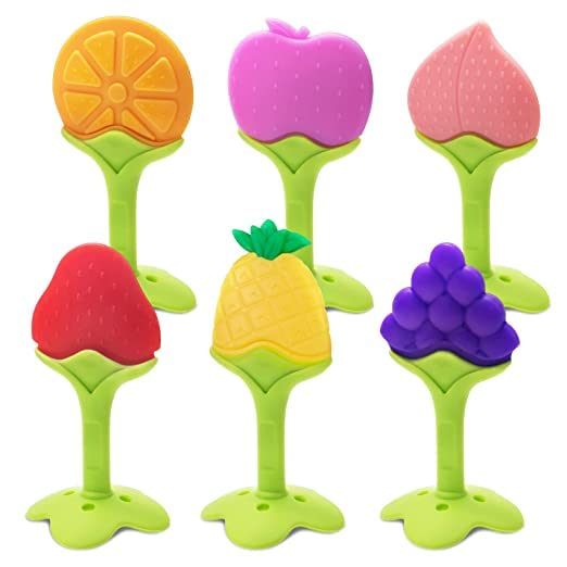 Buy CHACKO Baby Teething Toys Soft and Natural Fruit Shape Teether for