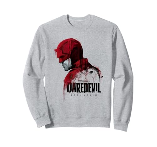Image of Daredevil Born Again Dripping Side Profile Sweatshirt
