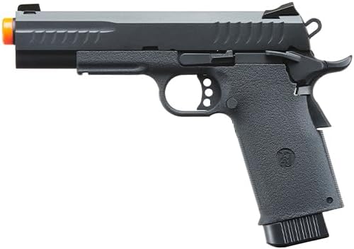 GoldenBall KJW Metal Slide KP-08 1911 CO2 Gas Blow Back Airsoft Pistol - Black