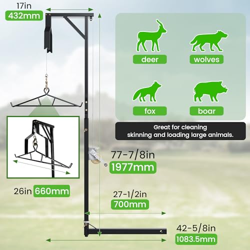 ECOTRIC Truck Hitch Deer Hoist