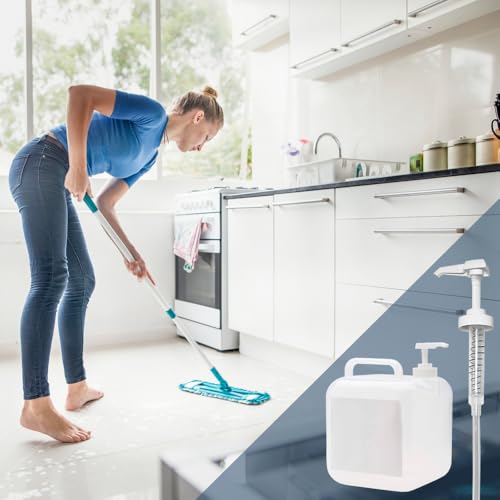 AMORIX 2 Pcs White 38-400 10cc Pump for Gallon Jug Dispensing Gallon Jug Pump Dispenser Lotion Gallon Shampoo Pump Top Replacement, Fits 1 Gallon Bottle 64oz 128oz Hand Sanitizer Containers 6