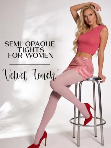Image of Charm and Attitude Semi Opaque Tights for Women | Colored Pantyhose Stockings Nylons 40D