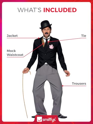 Smiffys Costume Da Stella Anni '20 Con Giacca, Pantaloni, Panciotto E Cravatta Halloween - 4