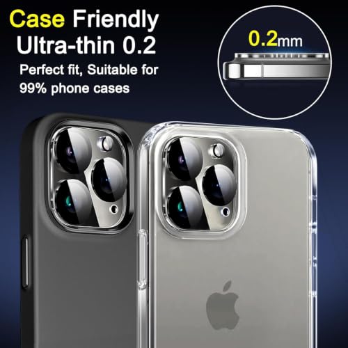 Image of Ferilinso 6 Pack Camera Lens Protector for iPhone 16 Pro Max /iPhone 16 Pro