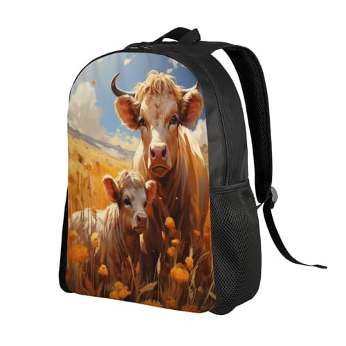 Comfort Fit Unisex Cows Field Sky Backpack Durable for Daily Commute & Travel Adventures 16 Inch2