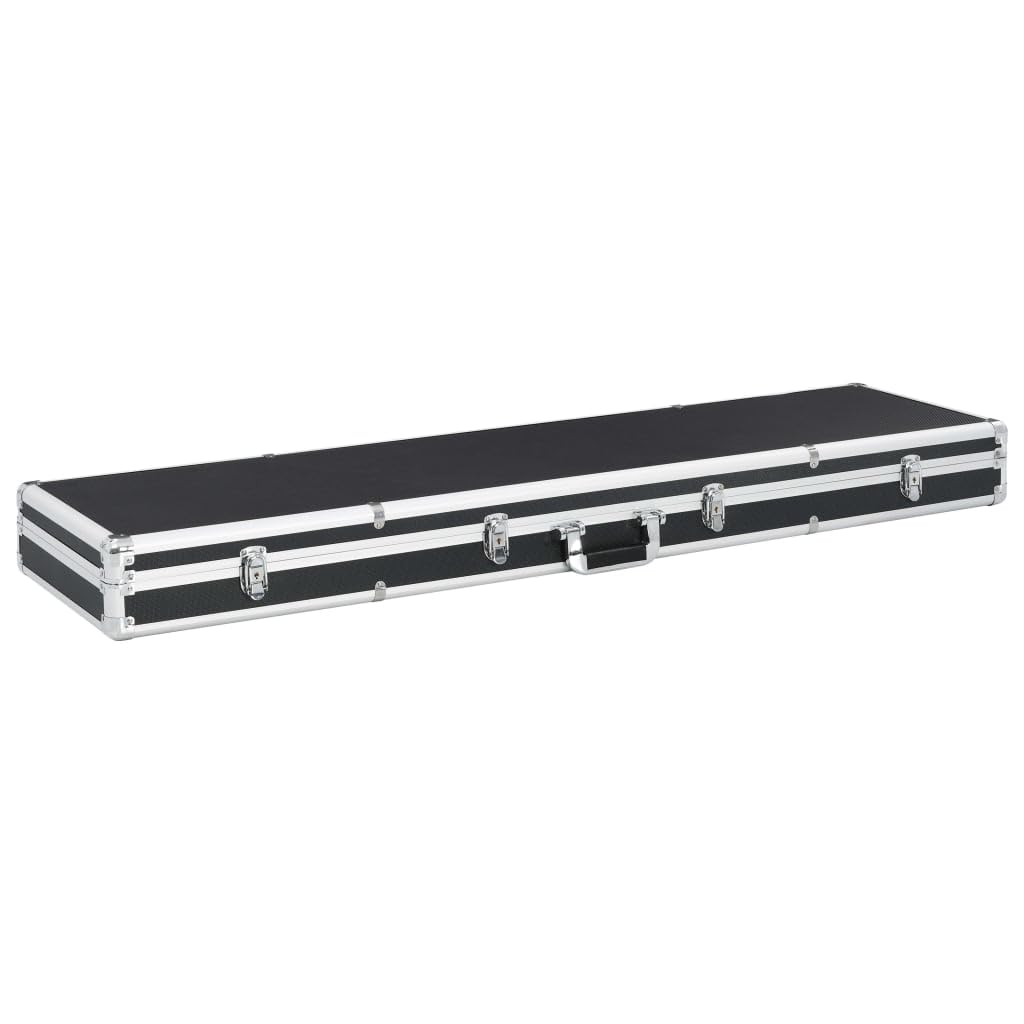 vidaXL Maletín para Armas de Aluminio Equipos Militares Herramientas Taller Bricolaje Ferretería Taller Defensa Personal Ocio 134x35x12 cm Negro
