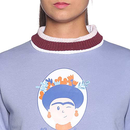 Image of Campus Sutra Cotton Women Crew Neck Sweatshirt