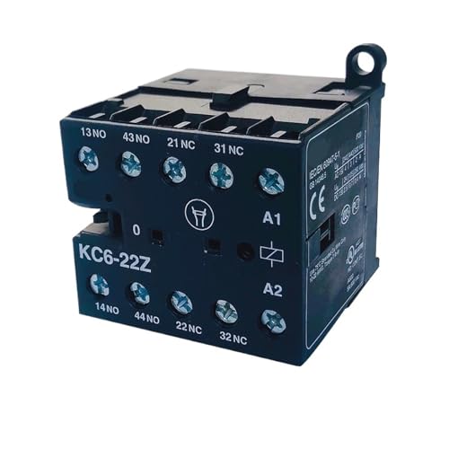 Mini contactores relé KC6 con bobina de 24V y alta capacidad de conmutación continua