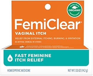 FemiClear Vaginal Itch Relief | Effective Organic Ingredients | External Itch Relief Ointment | Feminine Hygiene Products | Vaginal Health Cream| Relieves Dryness| Feminine Products - 0.85 Oz