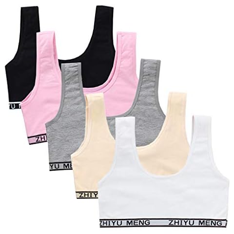 Bevalsa Mädchen Bustier BH 10-16 Jahre Girls Bras Sport-BH Set (Pack of 5) Cover