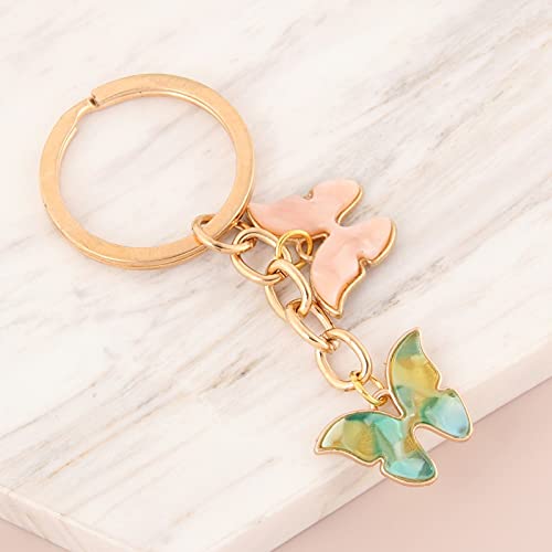 Hongtai Kleur Emaille Butterfly Sleutelhanger Insect Autosleutel Dames Tas Accessoires Sieraden Geschenken (Color : 12) - Image 3
