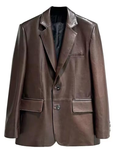 Manteau boutonné veste en cuir femme blazer de loisirs et smoking de fête