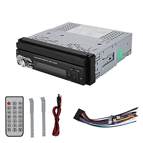 fasient Lecteur multimédia stéréo de Voiture de 7 Pouces, Lecteur MP5 Unique, Prise en Charge des appels Bluetooth et Lecture de Musique/Inversion de la vidéo/Carte mémoire/Disque U/Disque Dur Mobile