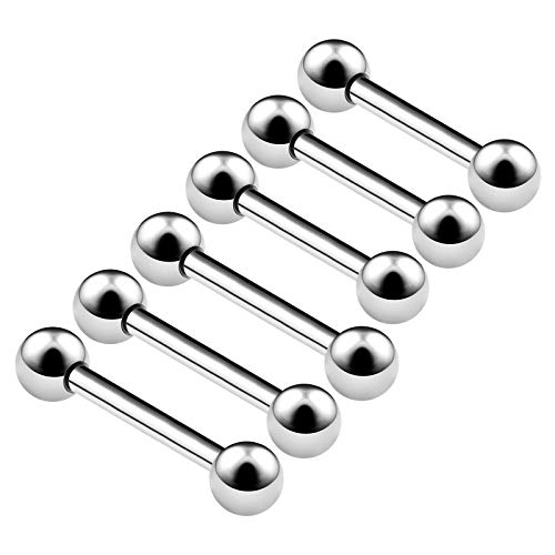 KJM FASHION 6 Stk Chirurgenstahl Hantel Ohrstecker 1,2 mm 16 g 10mm 3/8 12mm 1/2 3mm Kugel Daith Cartilage Tragus Daith Ohrringe Eyebrow Piercing Schmuck 4603 KJM FASHION 6 Stk Chirurgenstahl Hantel Ohrstecker 1,2 mm 16 g 10mm 3/8 12mm 1/2 3mm Kugel Daith Cartilage Tragus Daith Ohrringe Eyebrow Piercing Schmuck 4603