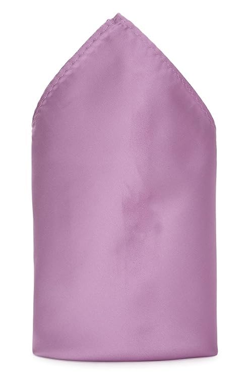 sa style along Style Along Purple Solid Premium Mens Solid Micro Fiber Silk Satin Pocket Square Wedding Handkerchiefs-picture-22