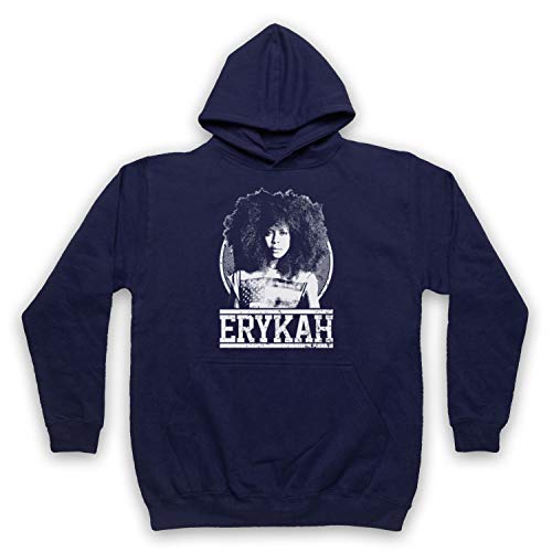 Sweat a capuche Erykah Badu pour adulte en coton noir confortable