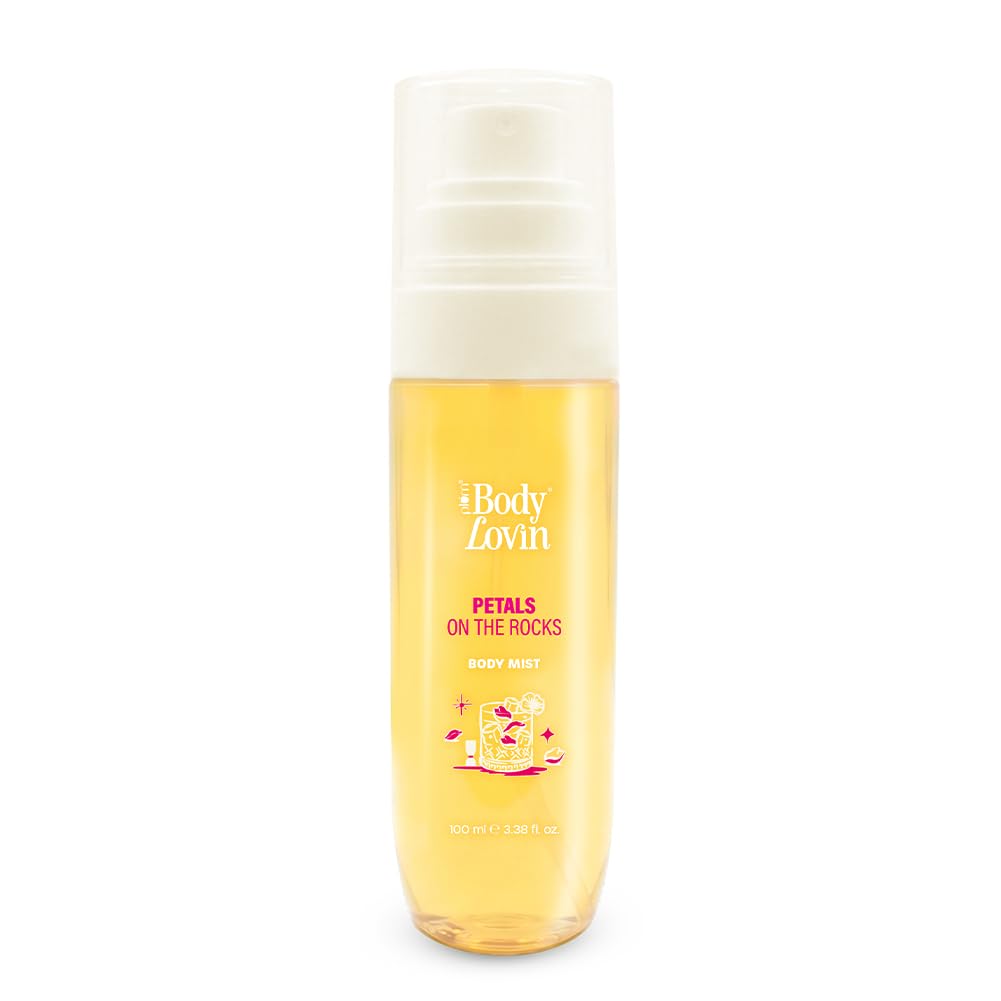 Plum BodyLovin’ Petals On The Rocks Body Mist | Flirty Florals Meet Zesty Citrus | Long-Lasting | Citrus Floral Fragrance | With Notes Of Bergamot, Mandarin & Patchouli | 100 ml