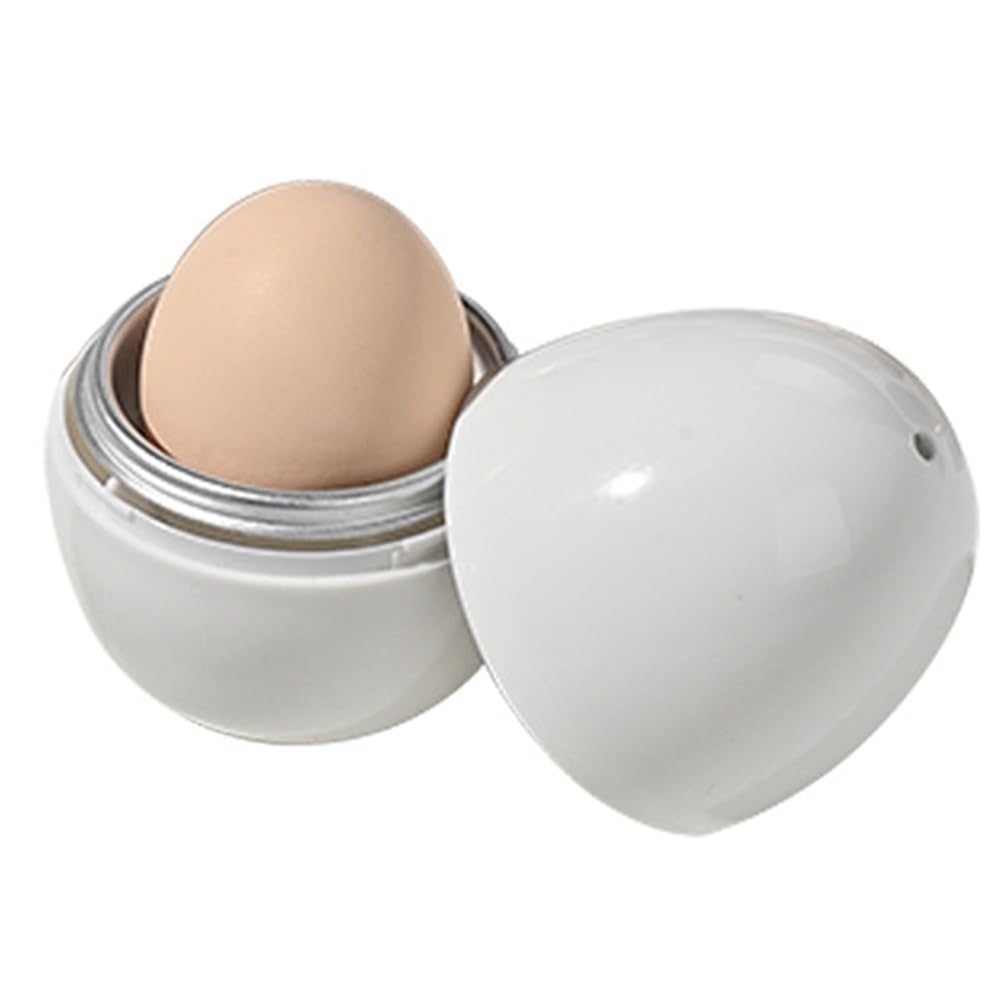 CTRLZS Microwave Oven Egg Steamer Egg Boiling Tool Boiled Soft-Boiled Eggs Mini Home Appliance Heating Box 1 Egg