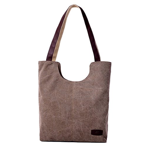 ZUMUii Butterme Bolso del Totalizador del Bolso de Crossbody de La Manija Superior del Monedero de La Lona de La Vendimia Bolsos de Hombro Bolsos de Las Señoras de Las Mujeres(Marrón)