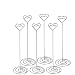 ULTNICE 12pcs Heart Shape Table Number Holders Name Card Holders Memo Clip