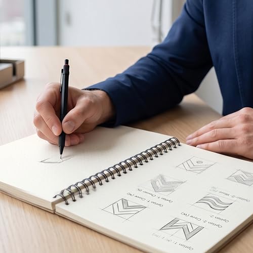 Image of PaperO Professional A4 Dot Grid Notebook | 5MM Dot Design | A4 Size (8.5 x 11 inches) | Ideal for Architects & Designers | Kraft Cover | 100 Pages | (DOT GRID 3)