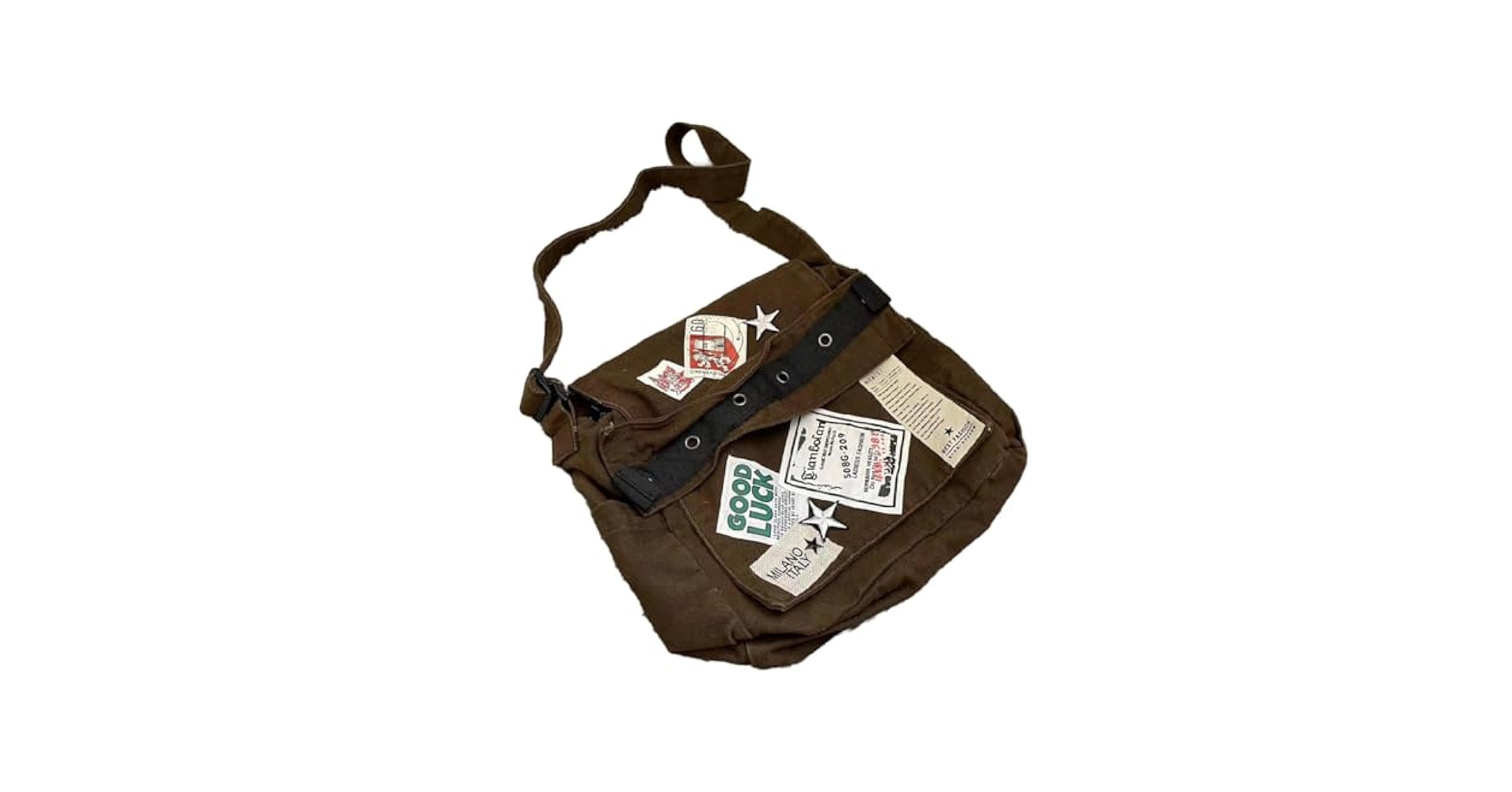 Canvas Messenger Bag for Women Vintage Crossbody Bag Star