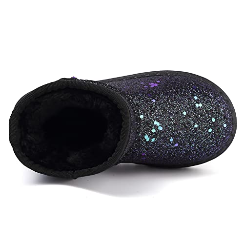 Girls Boots, Bunny Kid Boots Warm Winter Sequin Waterpoof Outdoor Snow Boots (Toddler/Little Kids)3