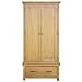 Festnight Armario de Roble con 1 Cajón 90x52x183 cm